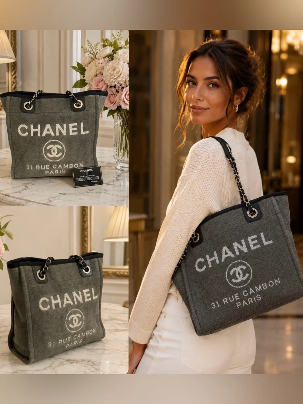 CHANEL Mini Deauville “31 Rue Cambon Paris”Tote bag 🌟